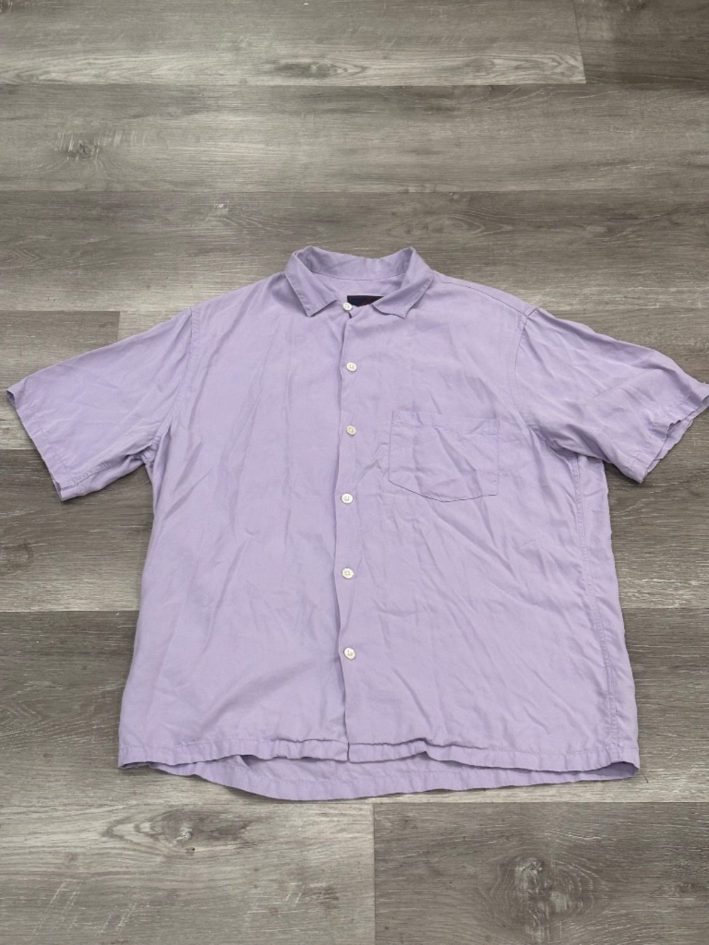 Portuguese Flannel Camp Collar Shirt Mens M Lightweight Short Sleeve Resort Wear